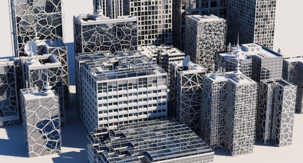 Futuristic Skyscraper Collection H 1
