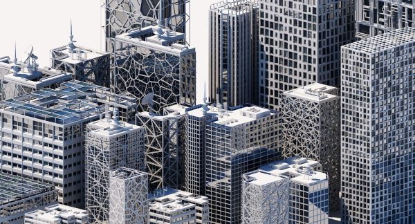 Futuristic Skyscraper Collection H 1