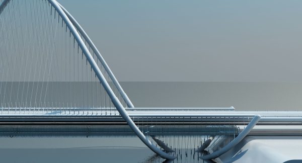 Futuristic Suspension Bridge 1
