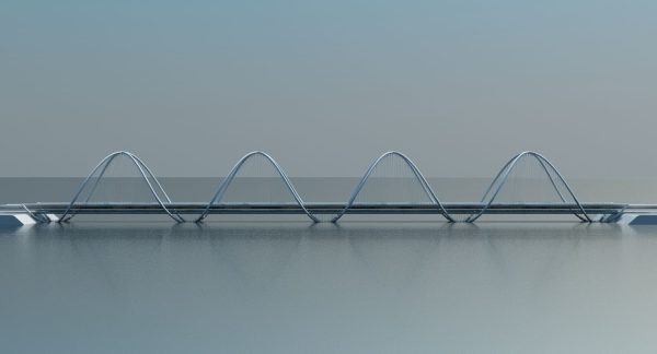 Futuristic Suspension Bridge 1