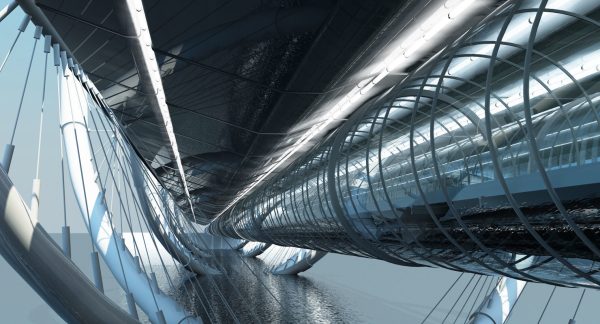 Futuristic Suspension Bridge 1