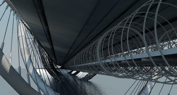 Futuristic Suspension Bridge 1