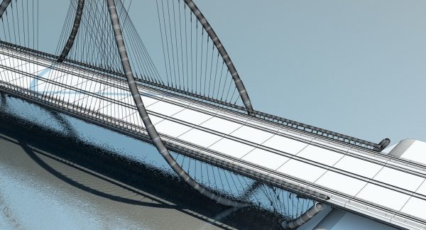 Futuristic Suspension Bridge 1