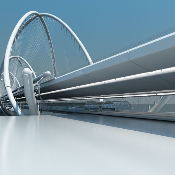 Futuristic Suspension Bridge 1