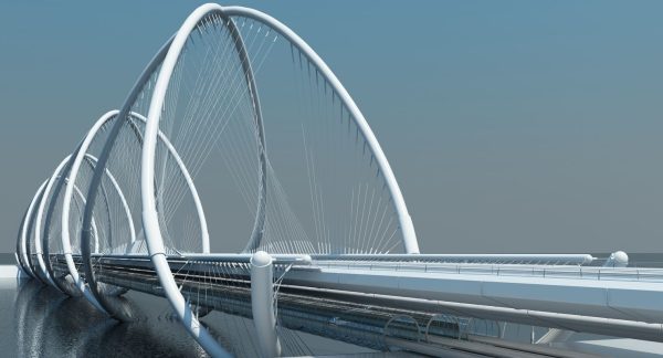Futuristic Suspension Bridge 1