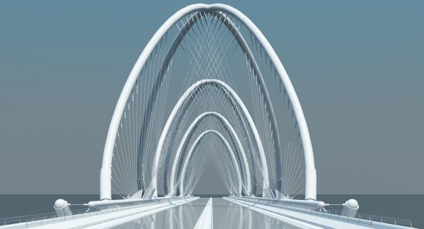 Futuristic Suspension Bridge 1