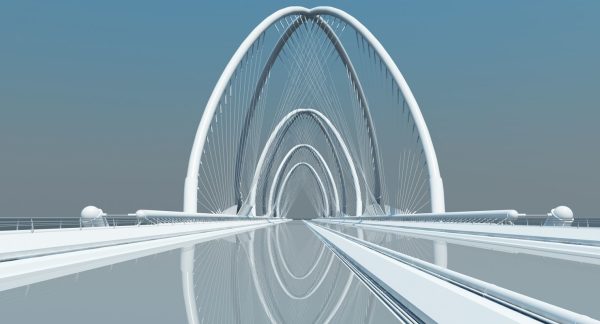 Futuristic Suspension Bridge 1