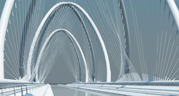 Futuristic Suspension Bridge 1