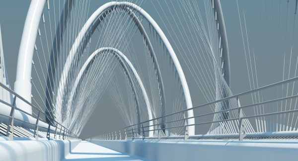 Futuristic Suspension Bridge 1