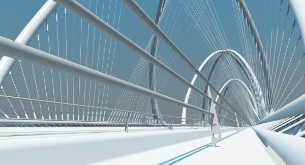 Futuristic Suspension Bridge 1