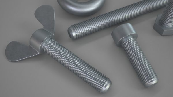 Galvanized Steel Nut and Bolt Set