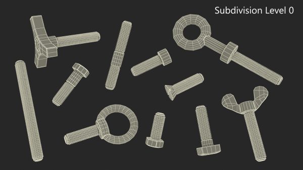 Galvanized Steel Nut and Bolt Set