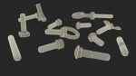 Galvanized Steel Nut and Bolt Set