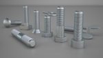Galvanized Steel Nut and Bolt Set
