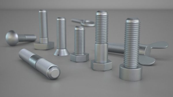 Galvanized Steel Nut and Bolt Set