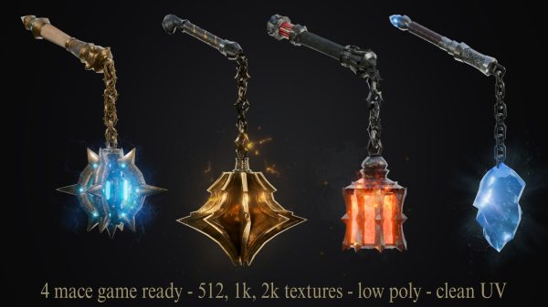 Game-Ready Mace Pack