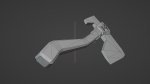 Game Ready Wooden Axe Low-poly 3D model