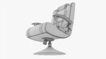 Gaming armchair with integrated audio