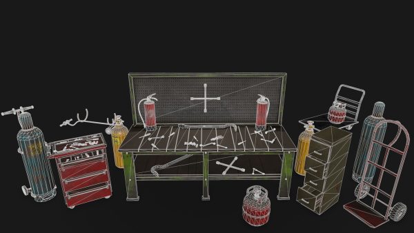Garage set of wrenches