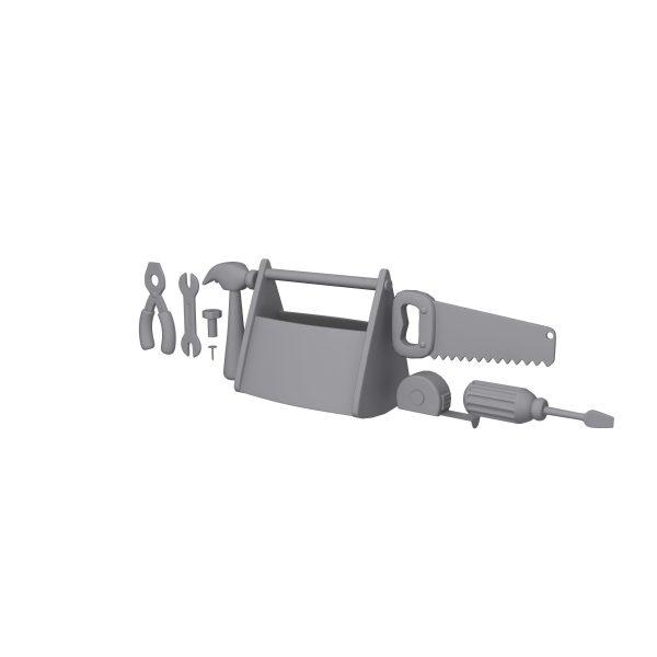 Garage Tools Cartoon