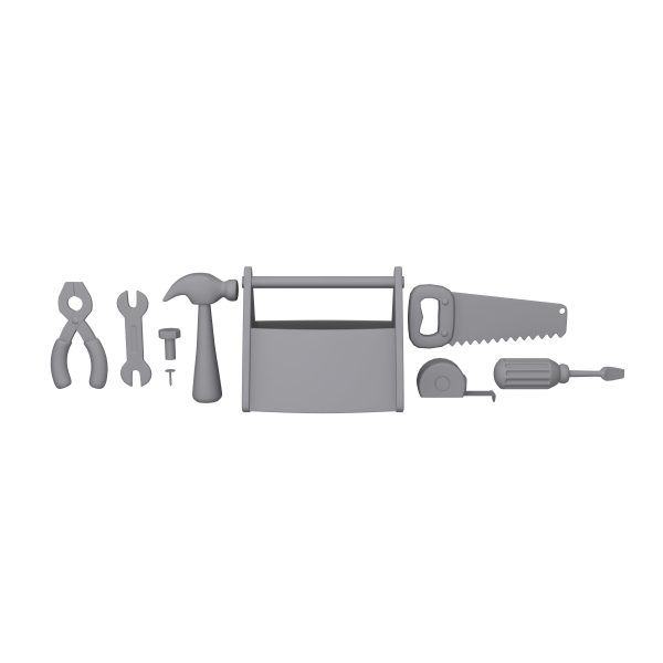 Garage Tools Cartoon