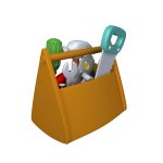 Garage Tools Cartoon