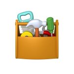 Garage Tools Cartoon