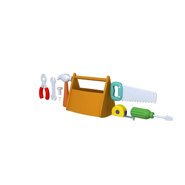 Garage Tools Cartoon
