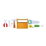 Garage Tools Cartoon