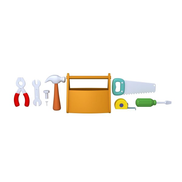 Garage Tools Cartoon