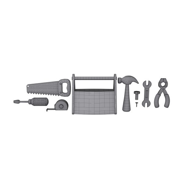 Garage Tools Cartoon