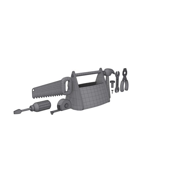 Garage Tools Cartoon