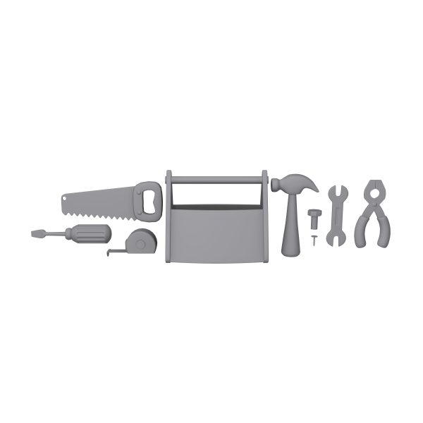 Garage Tools Cartoon