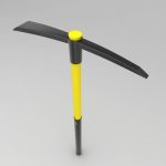 Garden cutter mattock 3d model