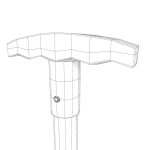 Garden hoe 3d model