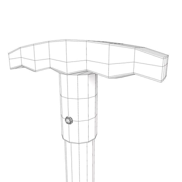 Garden hoe 3d model