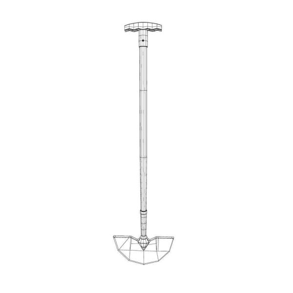 Garden hoe 3d model