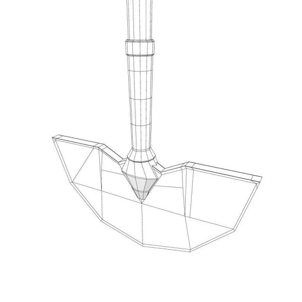 Garden hoe 3d model