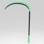 Garden scythe tool 3d model