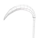 Garden scythe tool 3d model
