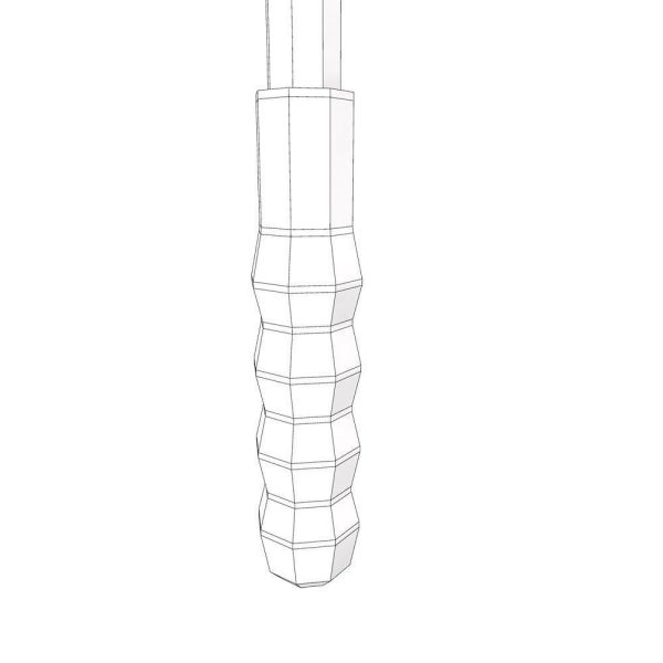 Garden scythe tool 3d model