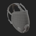 Gas mask black protection futuristic technology
