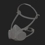 Gas mask helmet 3d model military
