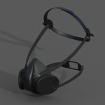 Gas mask helmet 3d model military