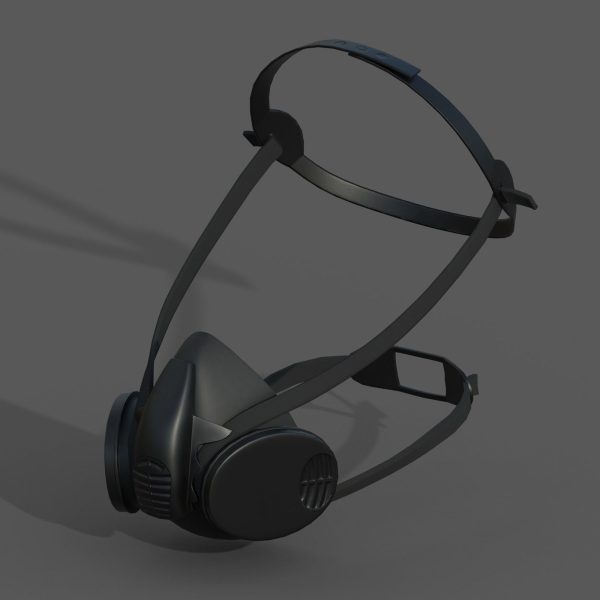 Gas mask helmet 3d model military