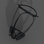 Gas mask helmet 3d model military