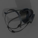 Gas mask helmet 3d model military