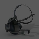 Gas mask helmet 3d model military