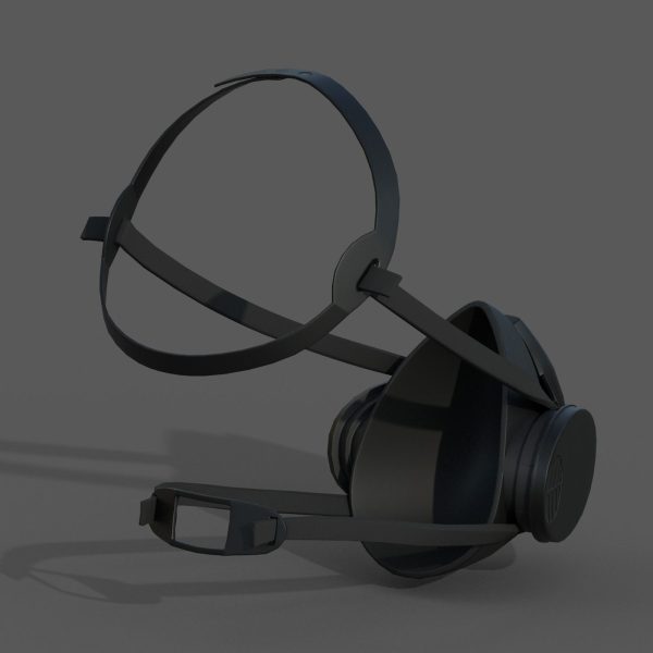 Gas mask helmet 3d model military