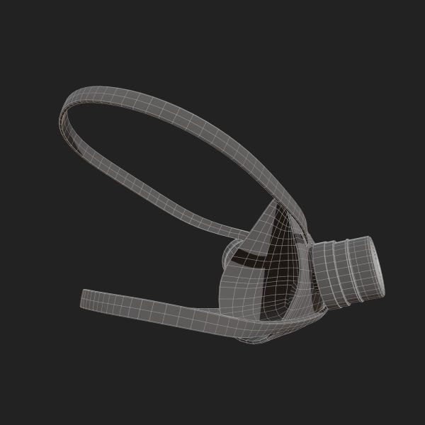 Gas mask helmet scifi futuristic respirator plastic
